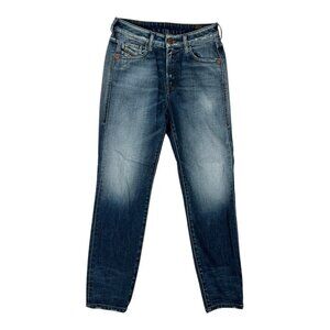 Diesel Jeans Womens 27x32 Blue D-Joy Slim Straight Leg Stretch Denim Mid Rise